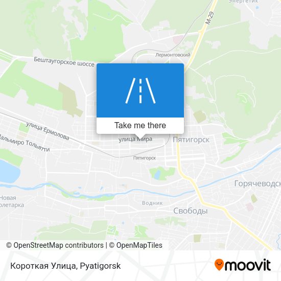 Короткая Улица map