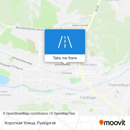 Короткая Улица map