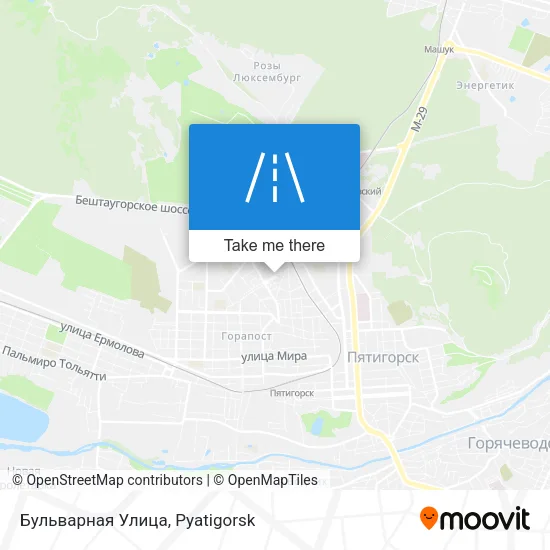 Бульварная Улица map