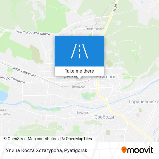 Улица Коста Хетагурова map
