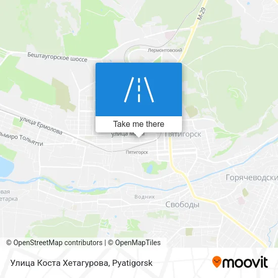 Улица Коста Хетагурова map