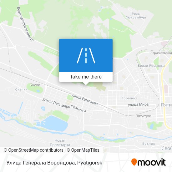 Улица Генерала Воронцова map