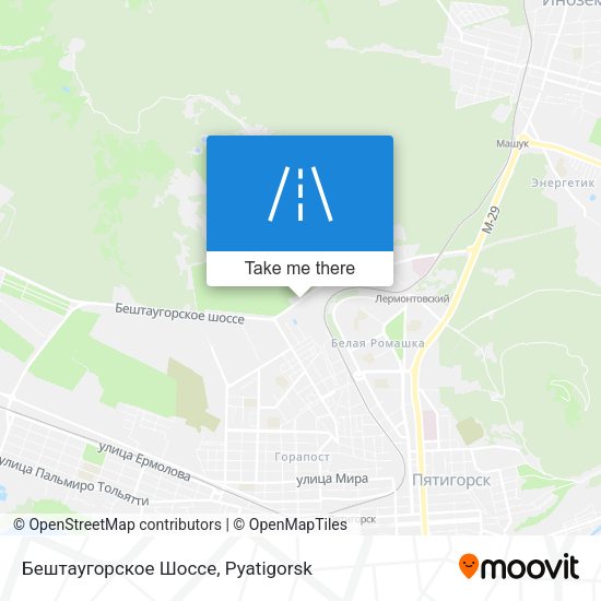 Бештаугорское Шоссе map