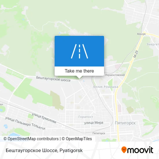 Бештаугорское Шоссе map