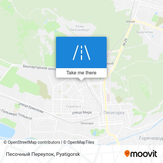 Песочный Переулок map