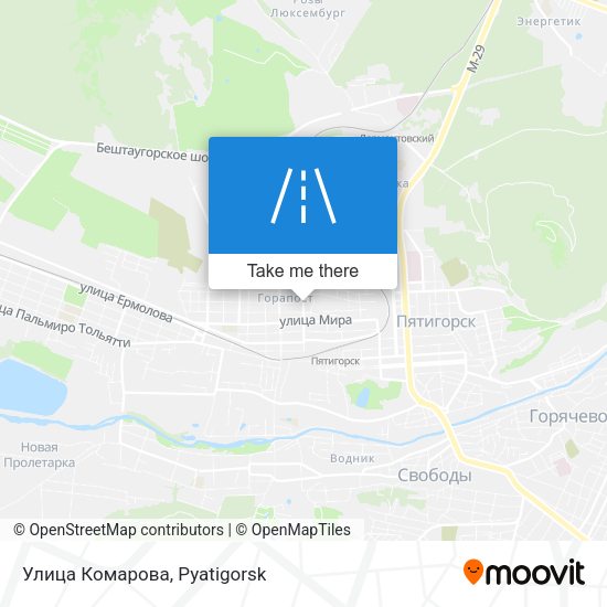 Улица Комарова map