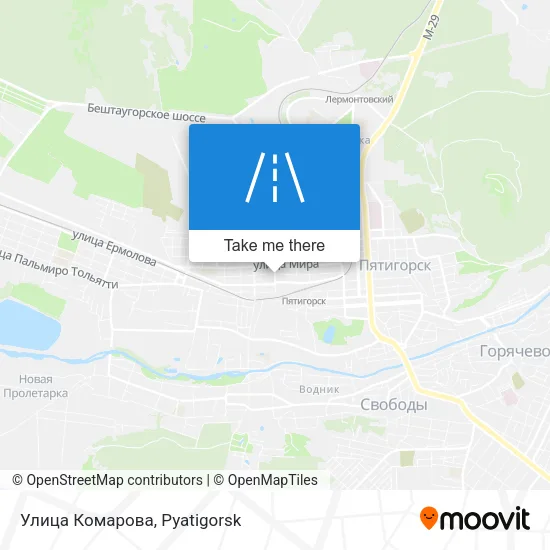 Улица Комарова map