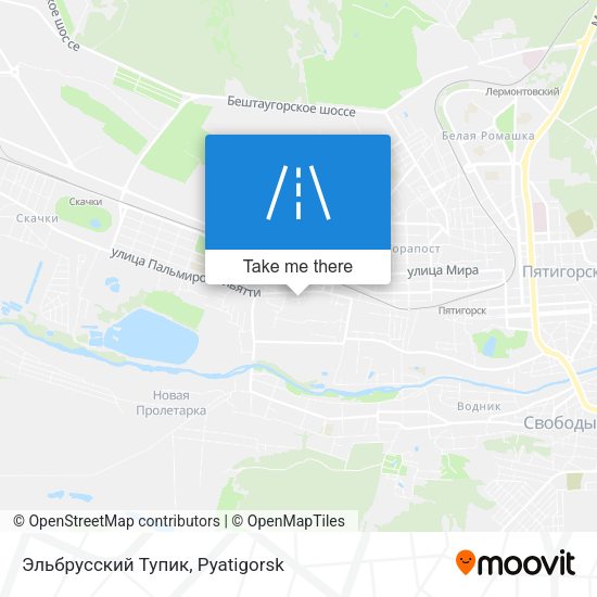 Эльбрусский Тупик map