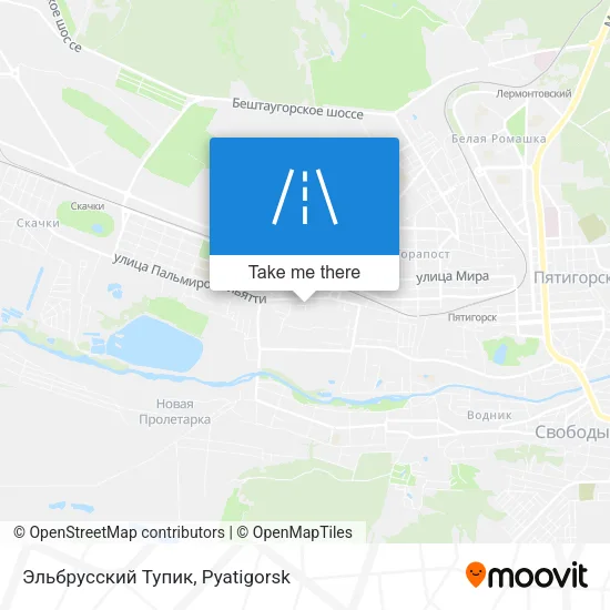 Эльбрусский Тупик map