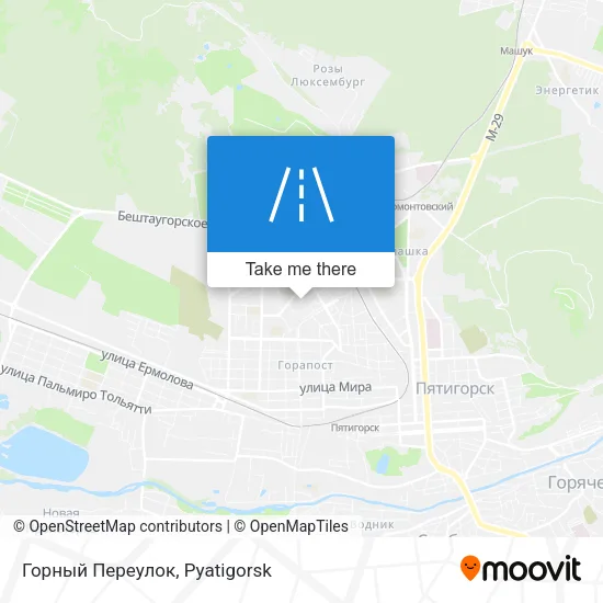 Горный Переулок map
