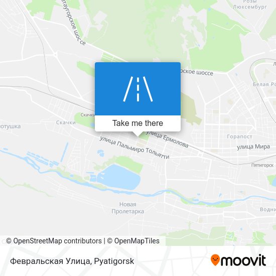 Февральская Улица map