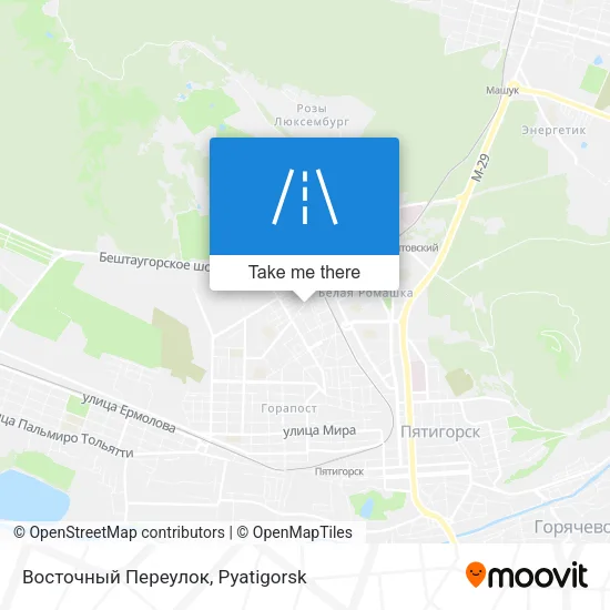 Восточный Переулок map