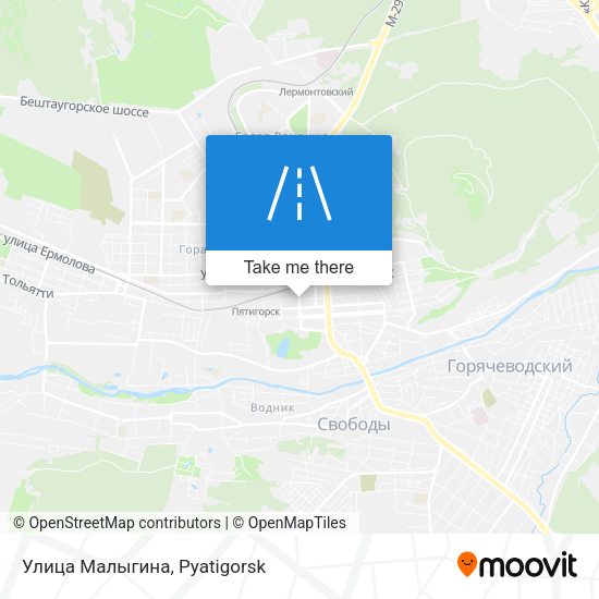 Улица Малыгина map