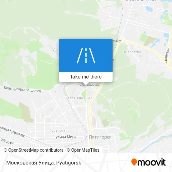 Московская Улица map