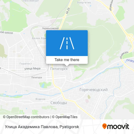 Улица Академика Павлова map