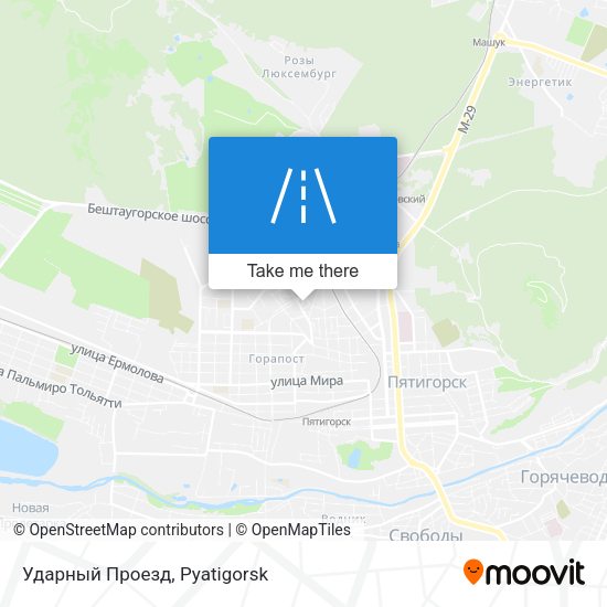Ударный Проезд map