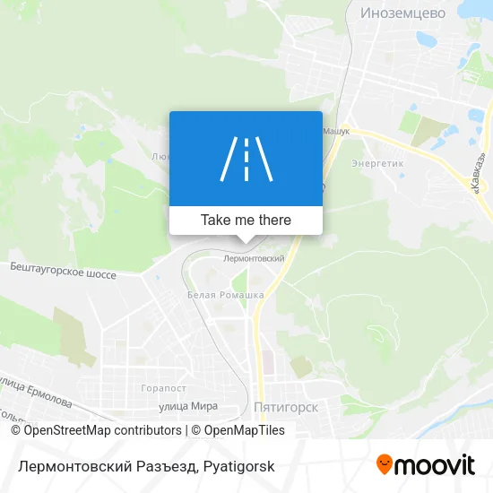 Лермонтовский Разъезд map