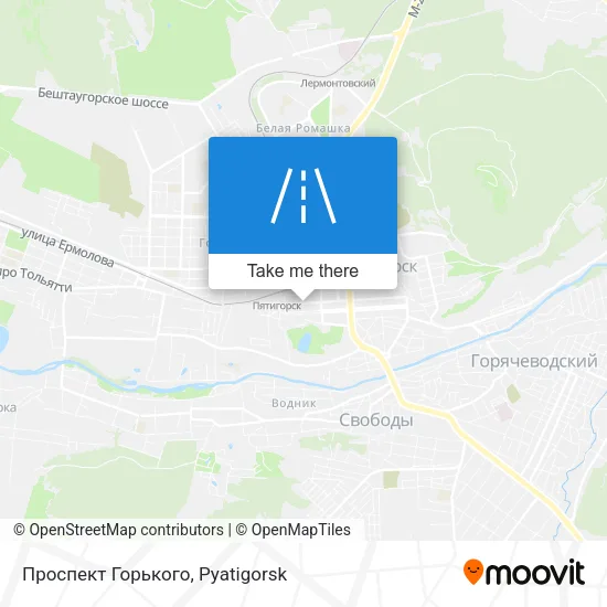 Проспект Горького map