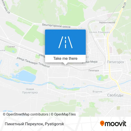 Пикетный Переулок map