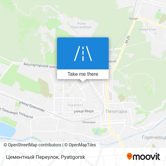 Цементный Переулок map