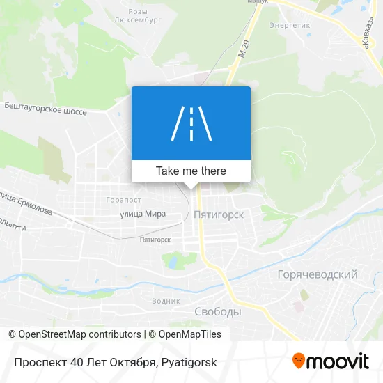 Проспект 40 Лет Октября map
