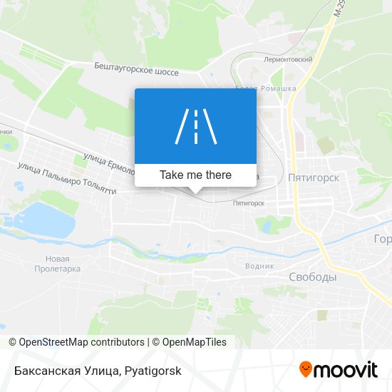 Баксанская Улица map