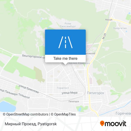 Мирный Проезд map