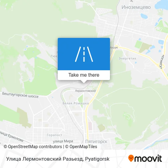 Улица Лермонтовский Разьезд map