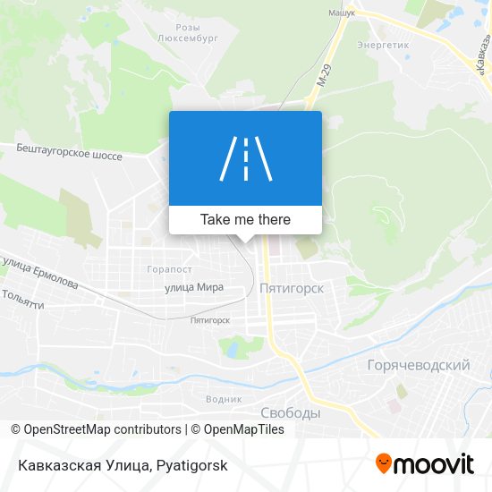Кавказская Улица map