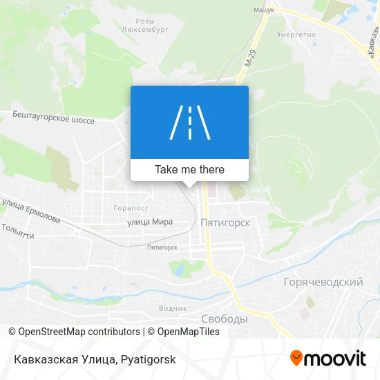 Кавказская Улица map