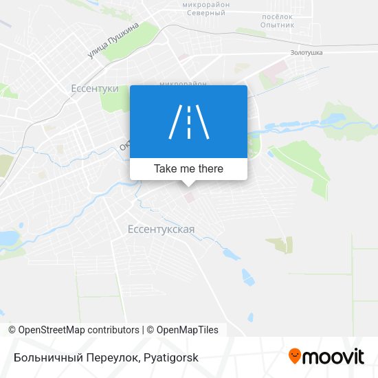Больничный Переулок map