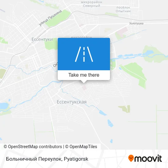 Больничный Переулок map