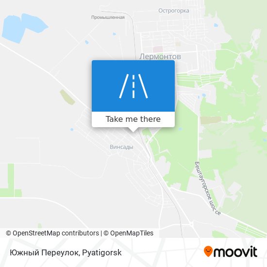 Южный Переулок map