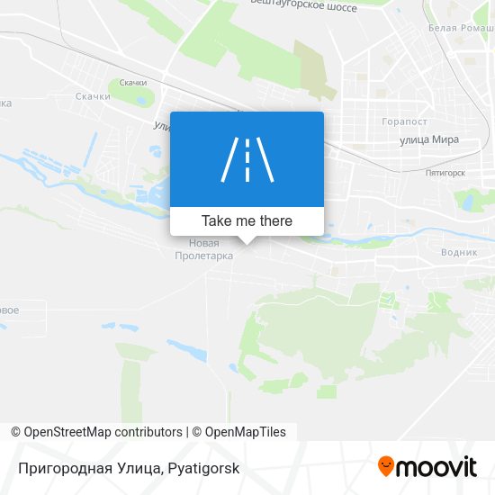 Пригородная Улица map