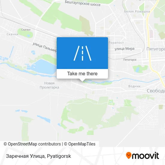 Заречная Улица map