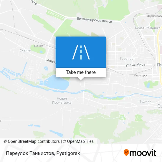 Переулок Танкистов map
