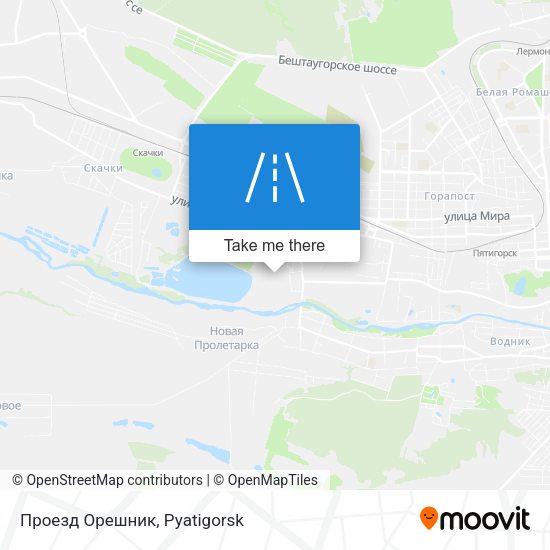Проезд Орешник map