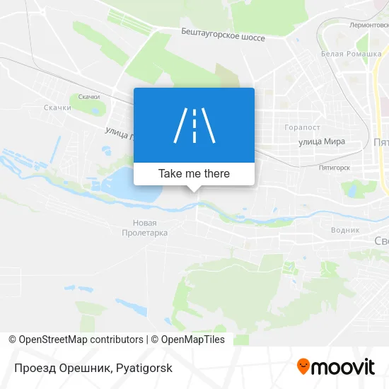 Проезд Орешник map