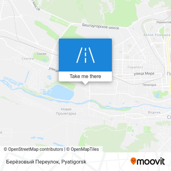 Берёзовый Переулок map