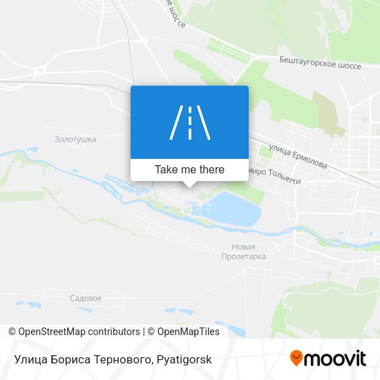 Улица Бориса Тернового map
