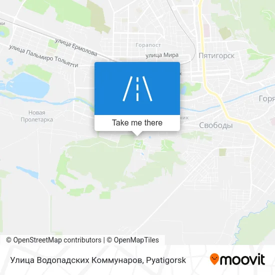 Улица Водопадских Коммунаров map