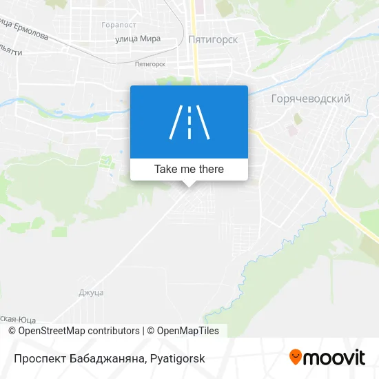 Проспект Бабаджаняна map