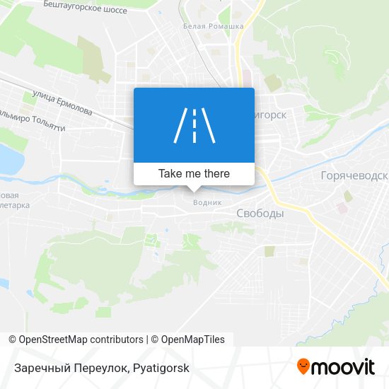 Заречный Переулок map