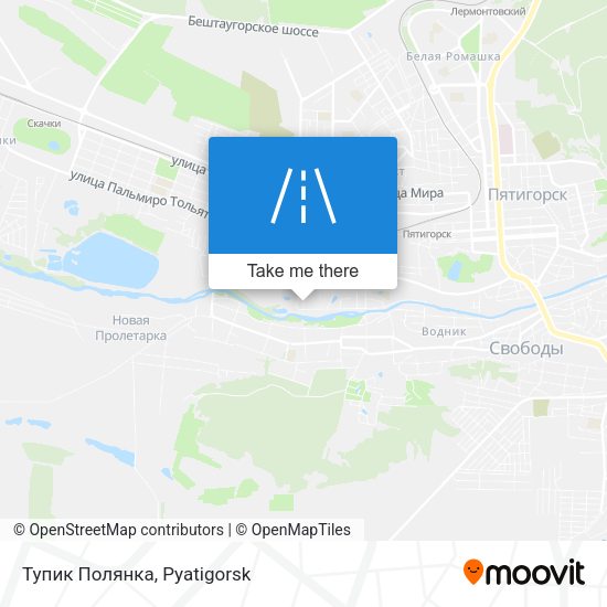 Тупик Полянка map