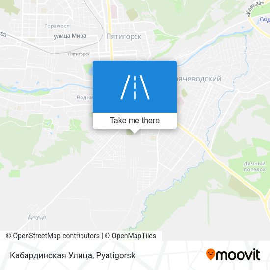 Кабардинская Улица map