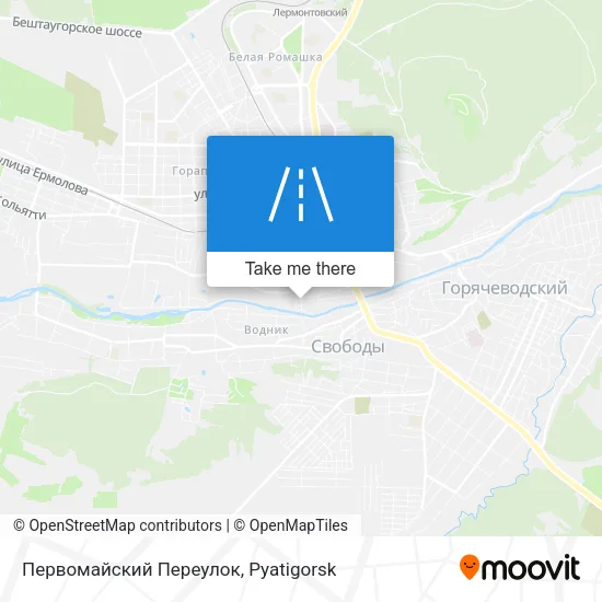 Первомайский Переулок map