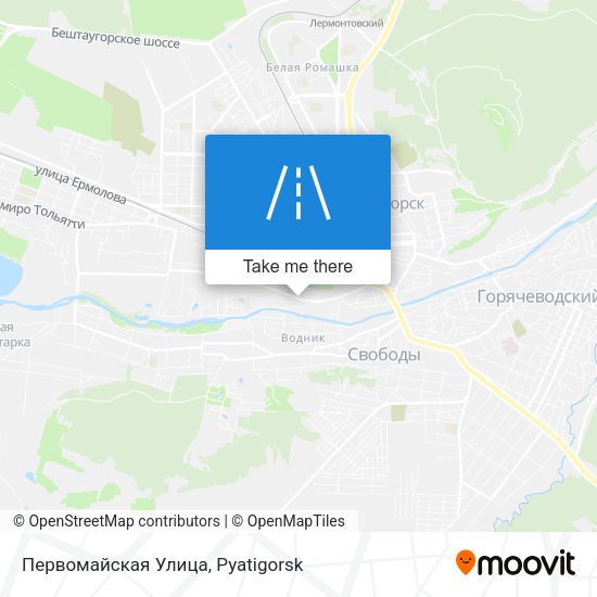 Первомайская Улица map