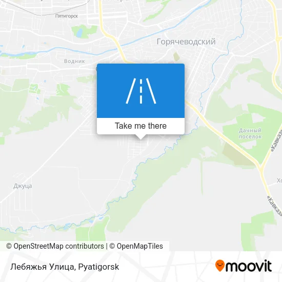 Лебяжья Улица map