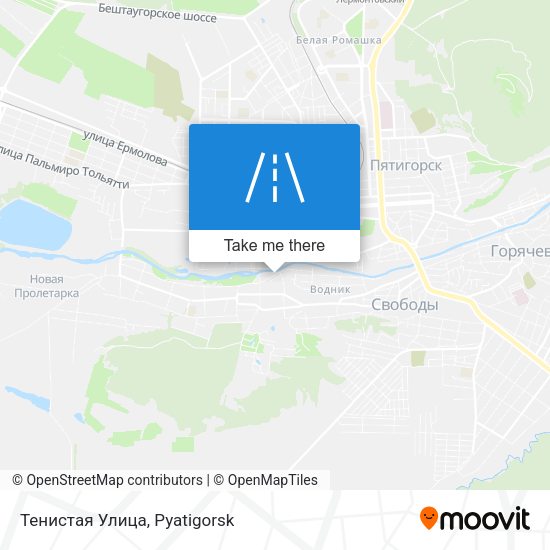 Тенистая Улица map