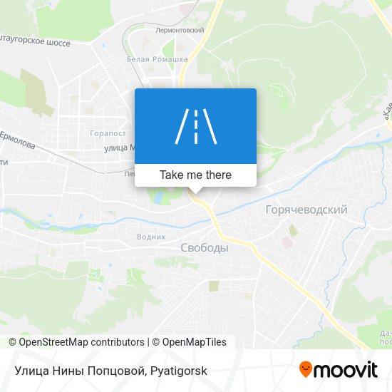 Улица Нины Попцовой map
